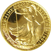 1991年 1OZ精制金币正面