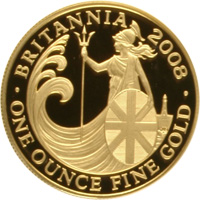 2008年 1OZ精制金币正面